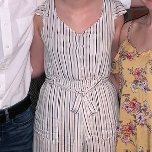 Striped Jumpsuit
